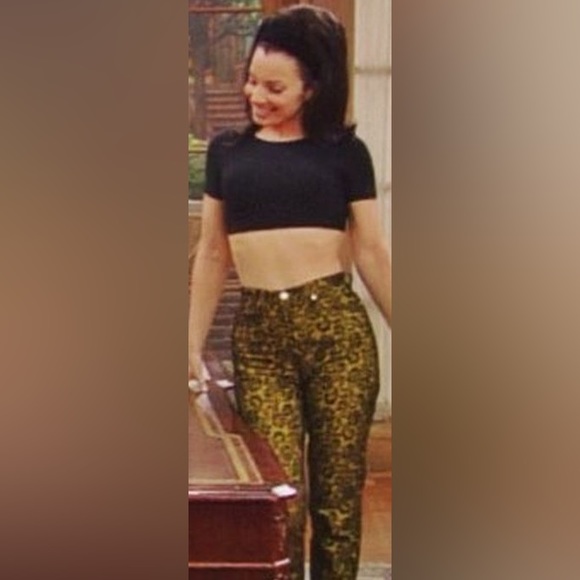 Vintage Todd Oldham High Waist Jeans size 7 Leopard NWT - Picture 5 of 5